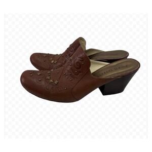 Vintage Jessica Bennett Women’s Mule Heels sz 7.5 Booties Western #A-60
